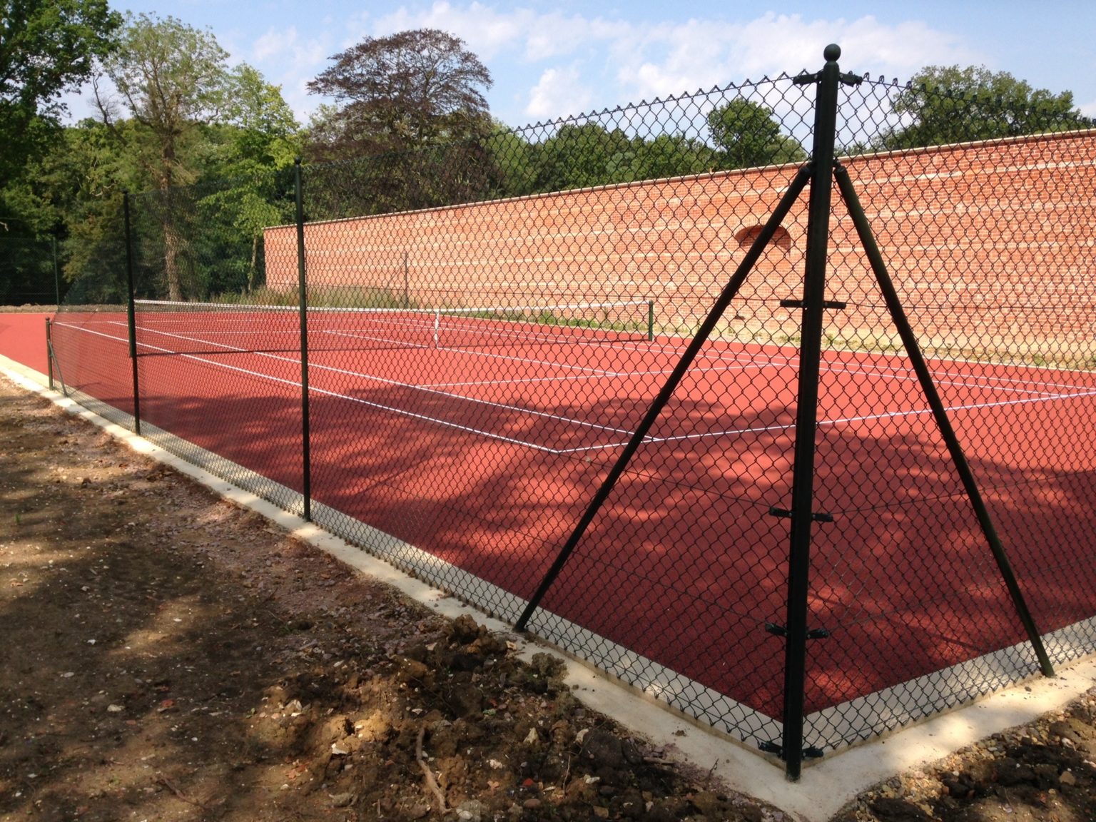 Tennis court fencing Suffolk Tennis Courts